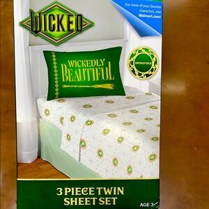WICKED 3PC Twin sized Sheet Set